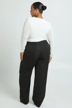 boohoo Pantalon Large Tailleur Tissé Grande Taille<Femme Pantalons|Tailleurs