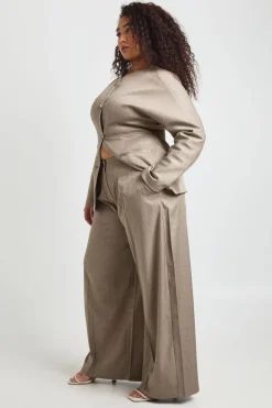 Pantalon Large Taillé Grande Taille