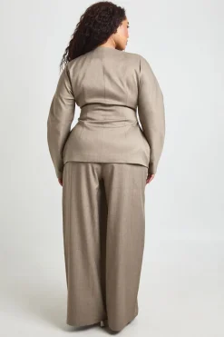 Pantalon Large Taillé Grande Taille