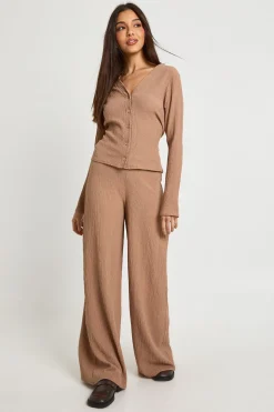 Pantalon Large Texturé