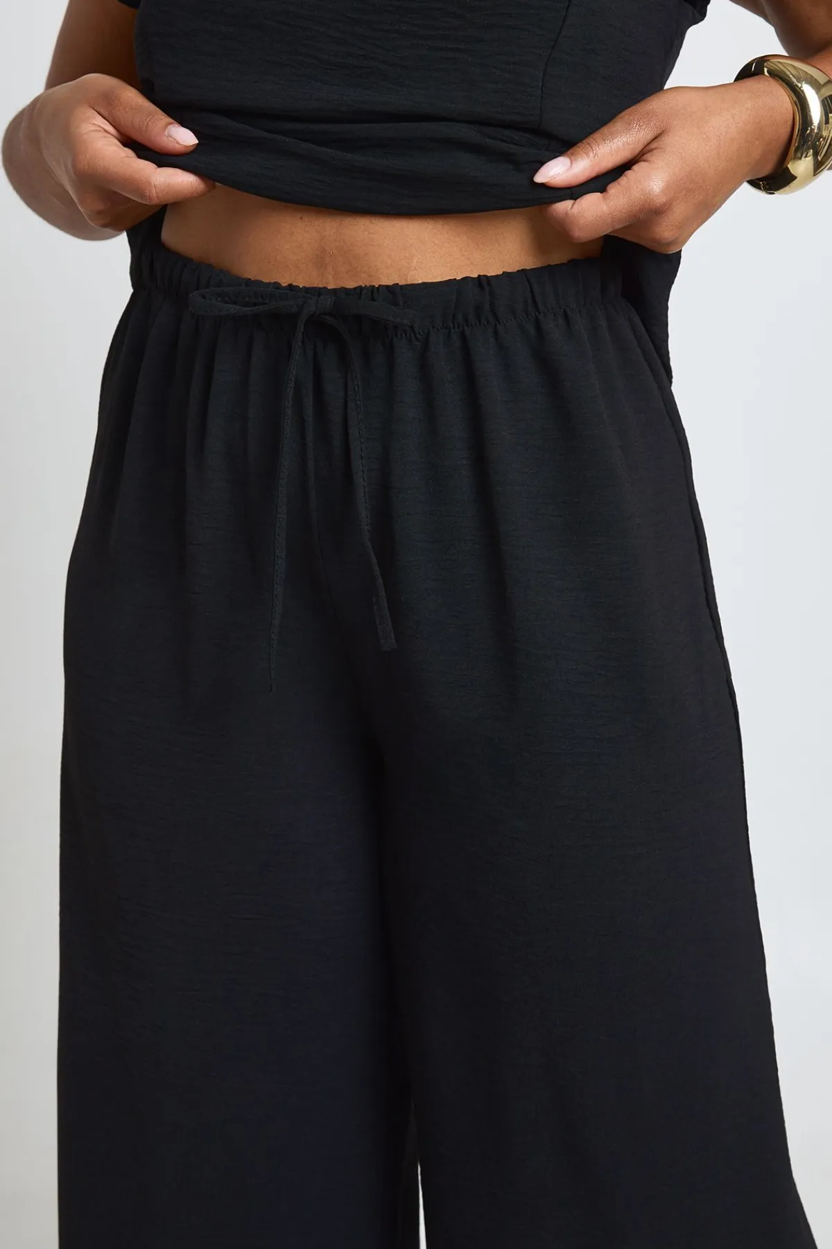 boohoo Pantalon Large Texturé Grande Taille<Femme Pantalons