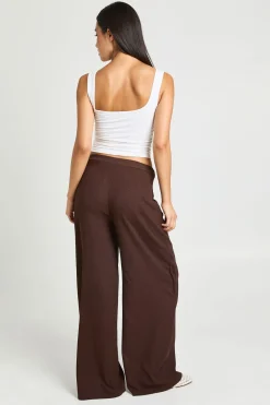 boohoo Pantalon Large Texturé À Nouer Sur Le Devant<Femme Pantalons