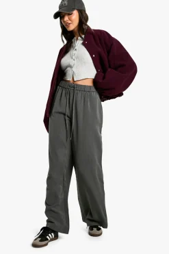 Pantalon Large Tissé À Cordon De Serrage