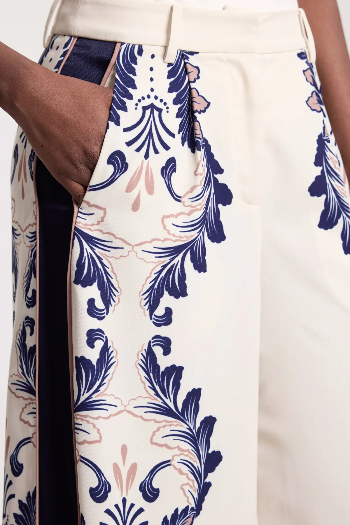 KarenMillen Pantalon Large Tissé À Imprimé Foulard<Femme Pantalons|Ensembles