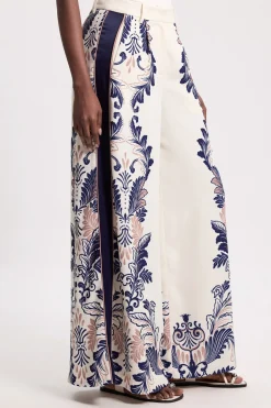 KarenMillen Pantalon Large Tissé À Imprimé Foulard<Femme Pantalons|Ensembles