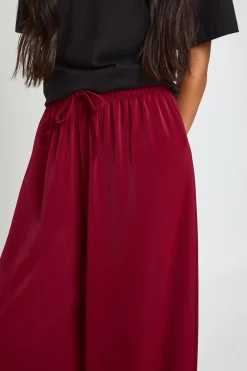 Pantalon Large Tissé Jambe Évasée Tall