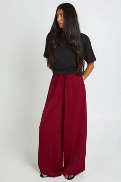 Pantalon Large Tissé Jambe Évasée Tall