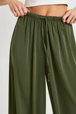 boohoo Pantalon Large Tissé Taille Haute<Femme Pantalons
