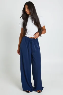 boohoo Pantalon Large Tissé Taille Haute<Femme Pantalons