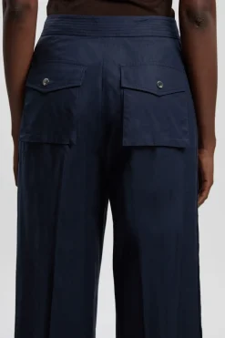KarenMillen Pantalon Large Tissé Utilitaire Avec Détail En Organdi<Femme Pantalons