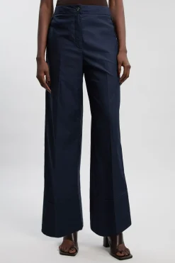 KarenMillen Pantalon Large Tissé Utilitaire Avec Détail En Organdi<Femme Pantalons
