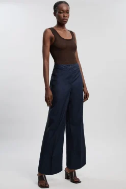 KarenMillen Pantalon Large Tissé Utilitaire Avec Détail En Organdi<Femme Pantalons