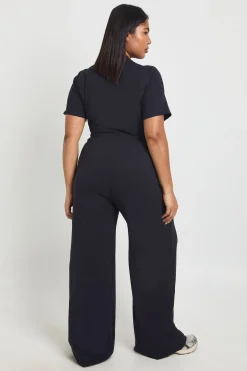 Pantalon Large Ultra Doux Taille Haute