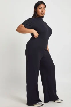 Pantalon Large Ultra Doux Taille Haute