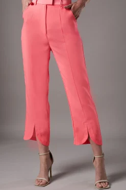 Pantalon Lisa Tan à Fente Frontale