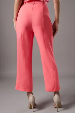 Pantalon Lisa Tan à Fente Frontale