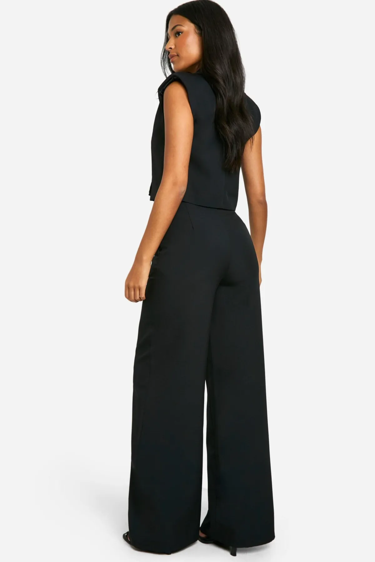 boohoo Pantalon long à jambe droite<Femme Pantalons