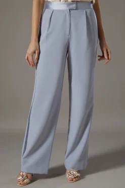 Pantalon à Panneau Sergé Satiné