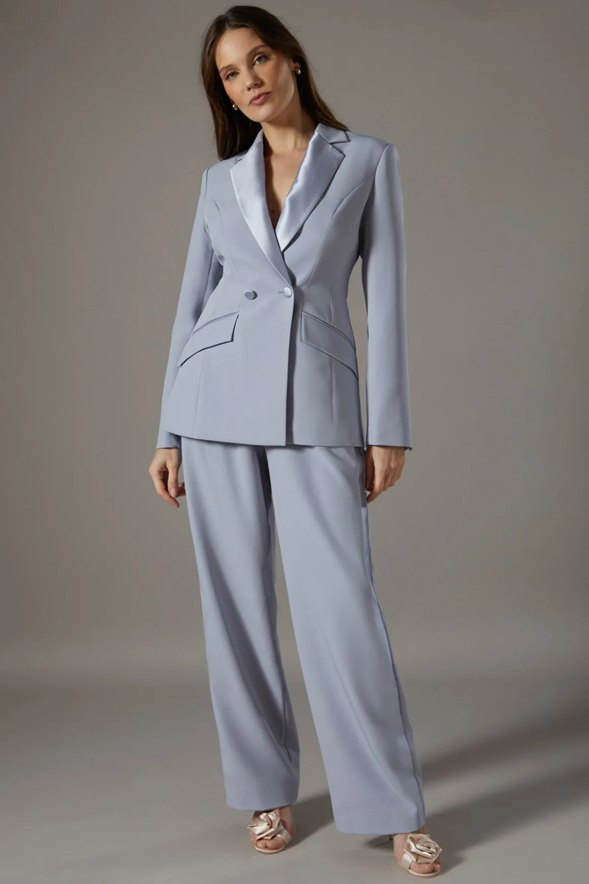 Pantalon à Panneau Sergé Satiné