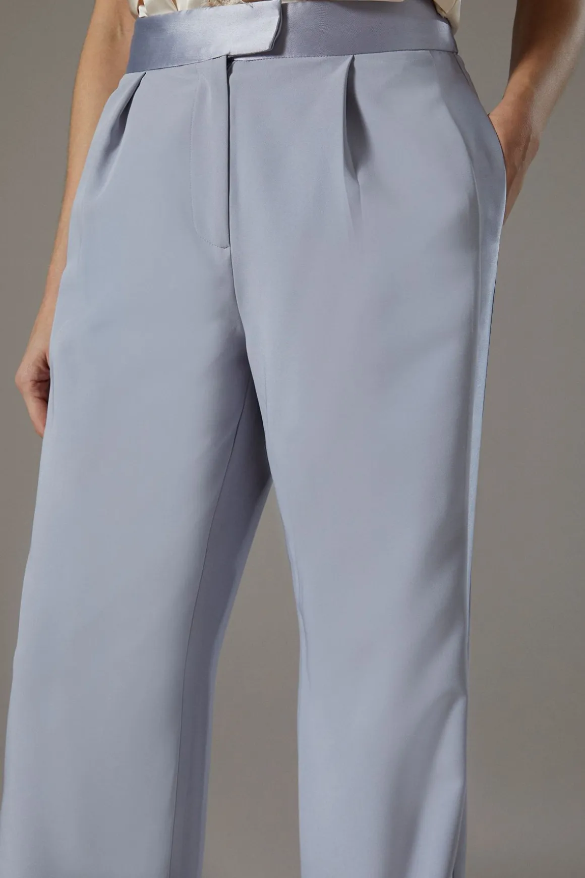 Pantalon à Panneau Sergé Satiné