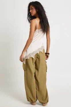 Pantalon Parachute en Nylon