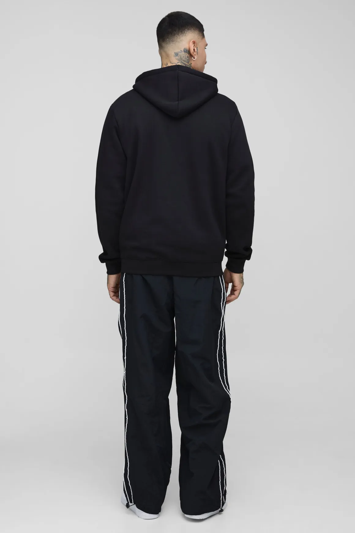 Pantalon Parachute à Rayures Brodées pour Grands