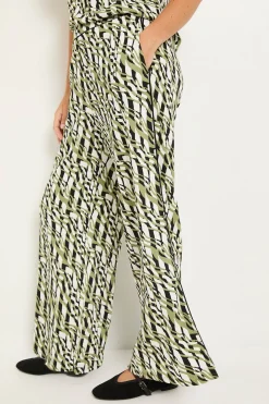 Wallis Pantalon Petite À Contraste En Jersey Géométrique<Femme Pantalons