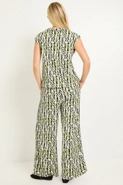 Wallis Pantalon Petite À Contraste En Jersey Géométrique<Femme Pantalons