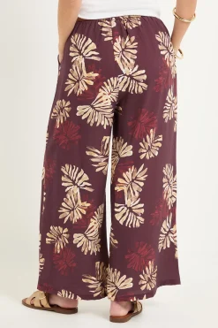 Wallis Pantalon Petite À Cordon Avec Imprimé Palmier<Femme Pantalons