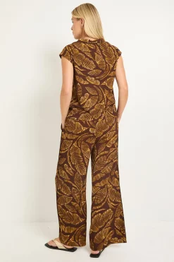 Pantalon Petite En Jersey Palm À Contraste