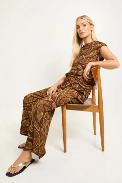 Pantalon Petite En Jersey Palm À Contraste