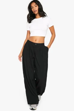 Pantalon Petite à taille basse à jambe droite
