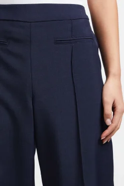 Dorothy Perkins Pantalon Petite à Taille Élastique et Jambe Droite<Femme Pantalons|Tailleurs
