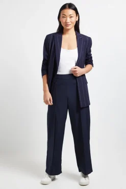 Dorothy Perkins Pantalon Petite à Taille Élastique et Jambe Droite<Femme Pantalons|Tailleurs