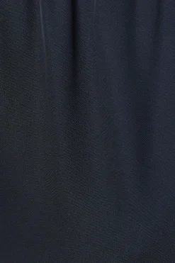 Pantalon Petite à Taille Élastique et Jambe Droite