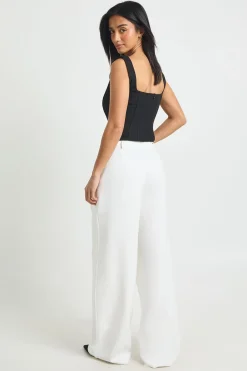 Pantalon Petite Tailleur Jambe Large