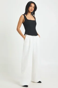 Pantalon Petite Tailleur Jambe Large