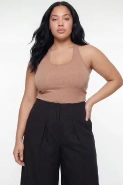 Pantalon À Pinces Devant Grande Taille