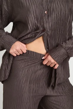 Pantalon Plissé Grande Taille