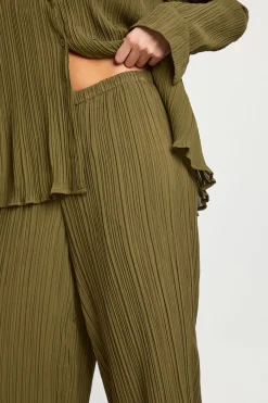 boohoo Pantalon plissé à jambes larges<Femme Pantalons