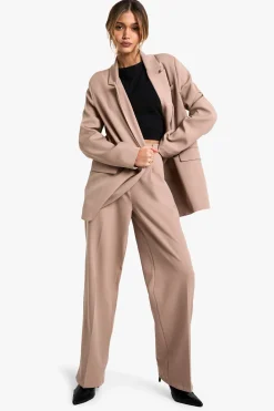 Pantalon plissé sur mesure en tissu tissé