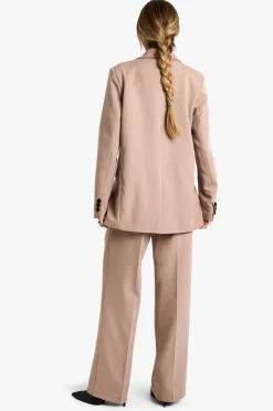 Pantalon plissé sur mesure en tissu tissé