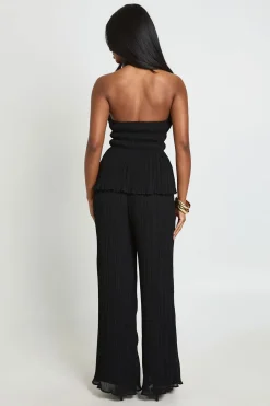 boohoo Pantalon Plissé À Taille À Canal Unique<Femme Pantalons