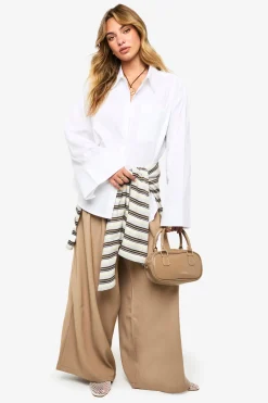 Pantalon à plis sur mesure à jambes larges