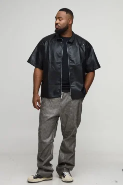 Pantalon Plus Antique en synthétique, à plis, froncé et évasé