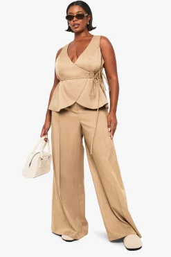 boohoo Pantalon Plus au détail de couture sur mesure<Femme Tailleurs