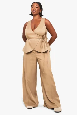 boohoo Pantalon Plus au détail de couture sur mesure<Femme Tailleurs
