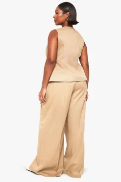 boohoo Pantalon Plus au détail de couture sur mesure<Femme Tailleurs