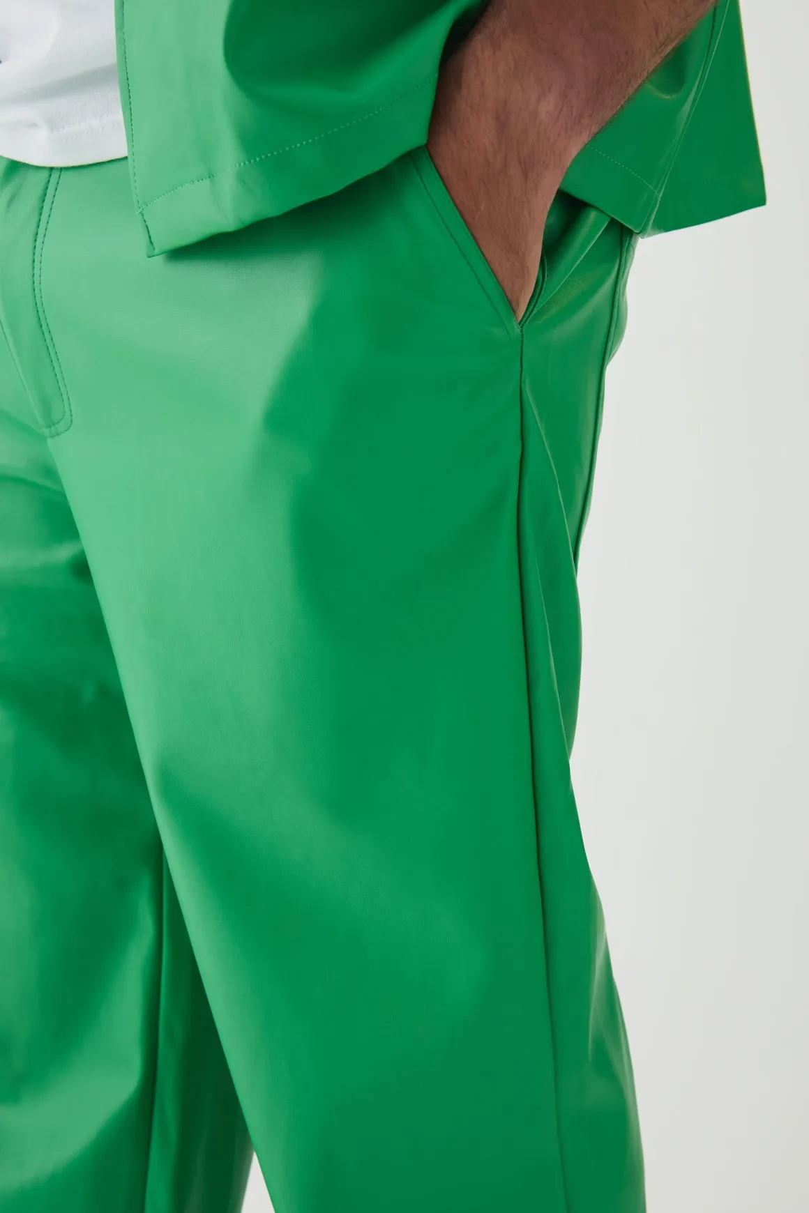 Pantalon Plus synthétique Coupe Décontractée
