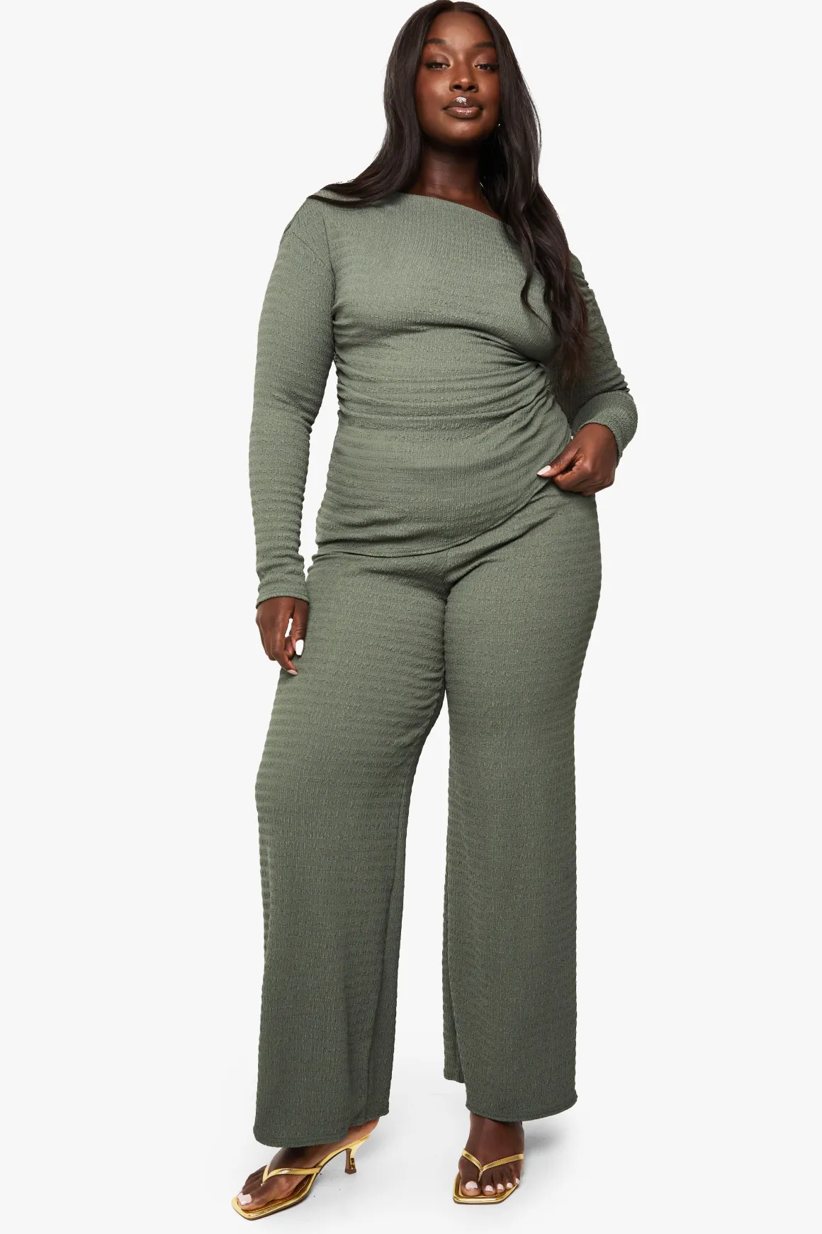 Pantalon Plus à taille nouée